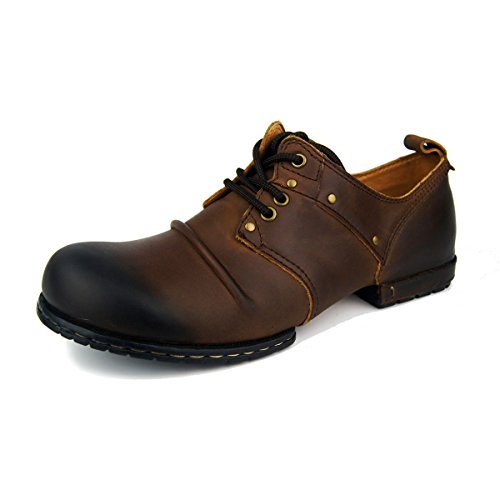 Otto zone men s dress chukka low boots lace-up (orange,…