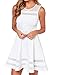 Tengfurich Tengfu Women's Sweet Elegent Sheer Mesh Slim Flare Party Dress