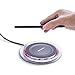 Wireless Charger, [Sleep-Friendly] Qi Wireless Charging Pad Station for iPhone 8 /8 Plus ,iphone X ,Samsung Galaxy Note 8,S8/S8 Plus,S7,S7 Edge,S6,S6 Edge Plus,Note 5, Nokia Lumia 950 Qi Devices