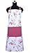CASA DECORS Apron, Unique Blooming Florals Design, Aprons for Women with Pockets, 100% Natural Cotton, Eco-Friendly & Safe, Adjustable Neck & Waist Ties, Machine Washable, Cute Apron by Amour Infini