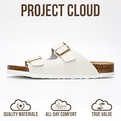 Project Cloud Genuine Leather Flat Sandals Women