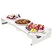 Yukon Glory Stainless Steel Multi-Purpose Condiment Serving Tray with Removable Cups