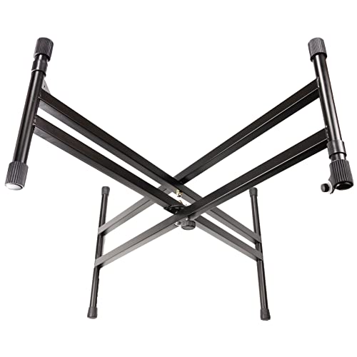 RockJam Adjustable Keyboard Stand with Locking Straps & Quick Release
