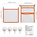 Bath Toy Organizer, SUNDOKI Bath Toy Holder Storage Bags with 4 Suction Cup Hooks and 2 Bath Toy Nets for Kids, Toddlers and Adults (Orange)