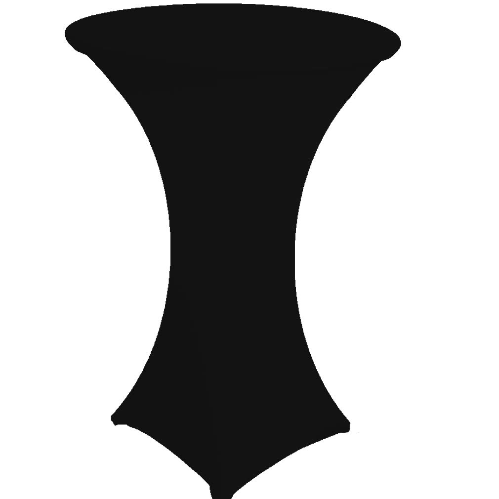 Spandex Poseur Table stretch Cover Cocktail Tablecloth Ø 60 cm 4 legs (green lime)