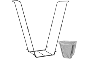 TREELEN Leaf Bag Holder Collapsible Trash Bag Holders Stand for Outdoor Metal Waste Bags Frame for Garage Yard Lawn Camping Parties