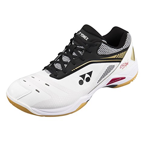 Yonex power cushion 65x wide white/gold indoor court sh…
