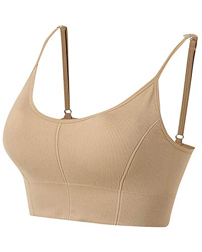 LicLiz-Longline-Sports-Bras-for-Women-Seamless-Padded-Yoga-Tank-Tops-Workout-Fitness-Gym-Rib-Cami-with-Adjustable-Straps