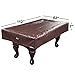GSE Games & Sports Expert Billiard Pool Table Covers, 7'/8'/9' Waterproof & Tearproof Heavy Duty Leatherette Pool Table Covers (Several Colors Available, Brown - 9ft)