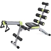 Wonder Core 2 Upgraded Adjustable Workout Bench &amp; Ab/Rowing Machine - Total Gym Style Core Workout Equipment for Ab Workouts, Upper Body &amp; Sit-Up Exercise