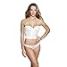 Dominique Noemi Strapless Longline Bra, 36D, Ivory