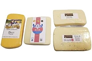 CHEESERS Wisconsin Brick Cheese Sampler (2lbs)