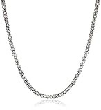 Sterling Silver Italian Popcorn Chain Necklace