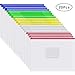 Cooldool 20 Pcs Plastic Poly Zip Envelope File Folder Bags,A4 Size,5 Color