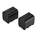 Powerextra 2x Battery Compatible with JVC BN-VG121, BN-VG121U, BN-VG121US, BN-VG138, BN-VG138U, BN-VG138US, BN-VG107, BN-VG107U, BN-VG107US, BN-VG114, BN-VG114U, BN-VG114US, JVC Everio GZ-E Series