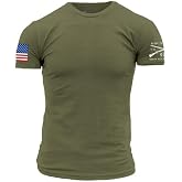 Grunt Style USA Full Color Flag Basic Men's T-Shirt