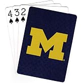 NCAA Michigan Wolverines Playing CardsDiamond Plate Playing Cards, Team Colors, One Size