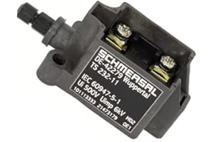 qrcamule TS 232-11 Limit Switch, Black, Plunger Actuator, Automatic Operation