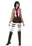 Attack on Titan Mikasa Costume - L Brown