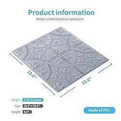 Art3d Drop Ceiling Tiles 2x2, Glue-up Ceiling