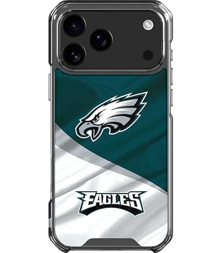 Amazon.com: Skinit Clear Phone Case Compatible with iPhone 17 Pro -  Officially Licensed NFL Philadelphia Eagles Design : Cell Phones &  Accessories