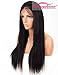 Persephone Light Yaki Straight 360 Lace Frontal Wig Pre Plucked With Baby Hair Yaki 360 Human Hair Wigs for Black Women Brazilian Remy Virgin 360 Wig Human Hair 150 Density 12 Inch Natural Color