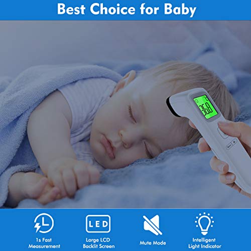 Forehead Thermometers Non Contact, Infrared Digital Thermometer for