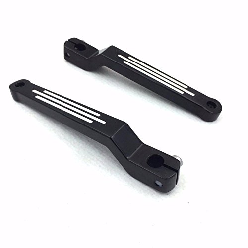 HTT Motorcycle Black Aluminum Heel/Toe Shift Levers For Harley Davidson Tour Glide 1988 and later - Thumbnail 3