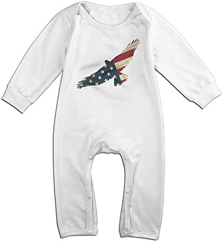 Htrsrjkiu Long Sleeve BodysuitsAmerican Eagle Patriotic Bodysuits Natural Organic Autumn Cute