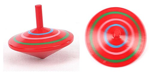 GoodPlay Gyroscope, 3 Pcs/Set Handmade Painted Wood Spinning Tops, Wooden Toys Educational Toys Kindergarten Toys Standard Tops