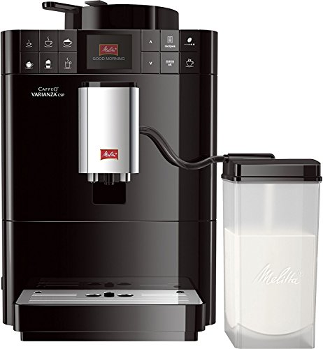 Melitta Caffeo Varianza CSP F570-102, Kaffeevollautomat mit Milchbehälter, One Touch Funktion, Schwarz + Melitta 6er… – Bild 3