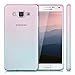 kwmobile Case Compatible with Samsung Galaxy A5 (2015) - Clear TPU Soft Smartphone Cover - Bicolor Dark Pink/Blue Matte