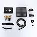 Shower Fixtures Oil rubbed bronze ALL Metal Rainfall Shower Faucet High Pressure with Valve Handheld Shower