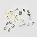 200 Pcs Zipper stopers Top Stops #3#5 for Spiral Slider Bottom Rescue Repair Set Aluminum Nickle Gold Bronze Nickle-Black Color Choice
