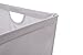 STORAGE MANIAC 2-Pack Large Shelf Basket with Wire Frame, Home Tapered Storage Bins, Gray