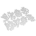 Metal Cutting Dies,Hongxin Interne Frame Greeting Card Cutting Dies Metal Dies Scrapbooking Embossing Die Cuts Stencils DIY Decorative Cards Making Crafts Creative Gift (B)
