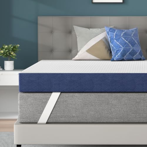 BedStory Topper 180 x 200 cm, 10 cm Height Mattress Topper Made of Gel Memory Foam, H3 and H4 Breathable Topper with Removable Cover for Mattress Box Spring Bed Sofa Bed, Oeko-Tex Certified