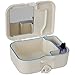 Denture Travel Case With Built In Mirror And Brush – Sturdy, Compact And Leak-Proof Travel Case Ideal For Dental Appliances And Mouth Guards – By Home-X