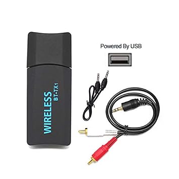Leoie Bluetooth Transmitter Portable Stereo Audio 4.2 Wireless USB Adapter for TV PC Computer to Bluetooth Headphones/Speakers
