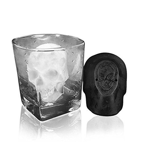 Botrong 3D Big Skull Ice Tray Mold Bar Party Wine Ice Cube Maker Mold Ice Tray Tool