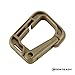 Multipurpose D-Ring Locking Hanging Hook Tactical Link Snap Keychain for Molle Webbing with Zippered Pouch by BOOSTEADY