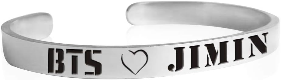 Bracelet Cuff for BTS Fans. Bangtan Boys Fans Bangle Bracelet Stainless Steel.
