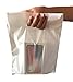 100 Merchandise Bags, 9x12 White, Die Cut Handles, No Gusset. Strong, Durable, and Tear Resistant Bags Perfect for Retail, Boutiques or Events
