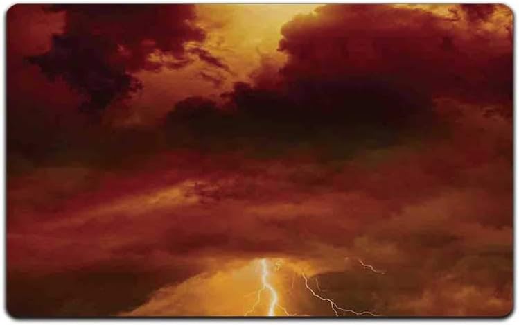 Yoliyana Lake House Decor Doormat Apocalyptic Background With Storm Beams And Full Moon End Of World Like Hell Theme For Kitchen 23 Lx15 W Amazon Ca Home Kitchen