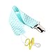 Pacifier Clip by Wsky - 4 Pack, Best Pacifier Holder-2-Sided Stylish Design, Perfect Baby Shower Gift