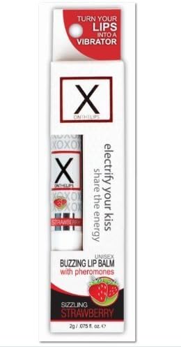 Sensuva - X On The Lips - Strawberry Flavor Lip Balm