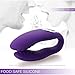 Liwez U-Shaped Electronic Couple Love Stimulation Promote Toys Multi-Speed Bed Sport Self-Amusement Tool Rechargeable Silicone(Purple)
