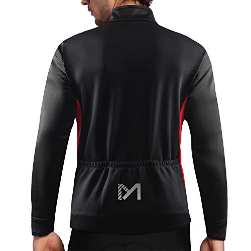 image for MEETYOO Men's Winter Thermal Cycling Jackets, Windproof Breathable Fle