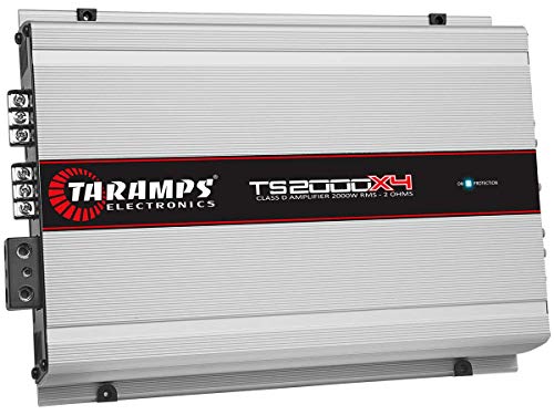 Taramps TS2000X4 Full Range 4 Channel 2 Ohm Class D 2000W Car Audio Amplifier