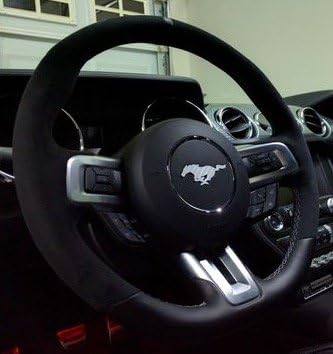 2015+ Mustang White Carbon Steering Horse Decal
